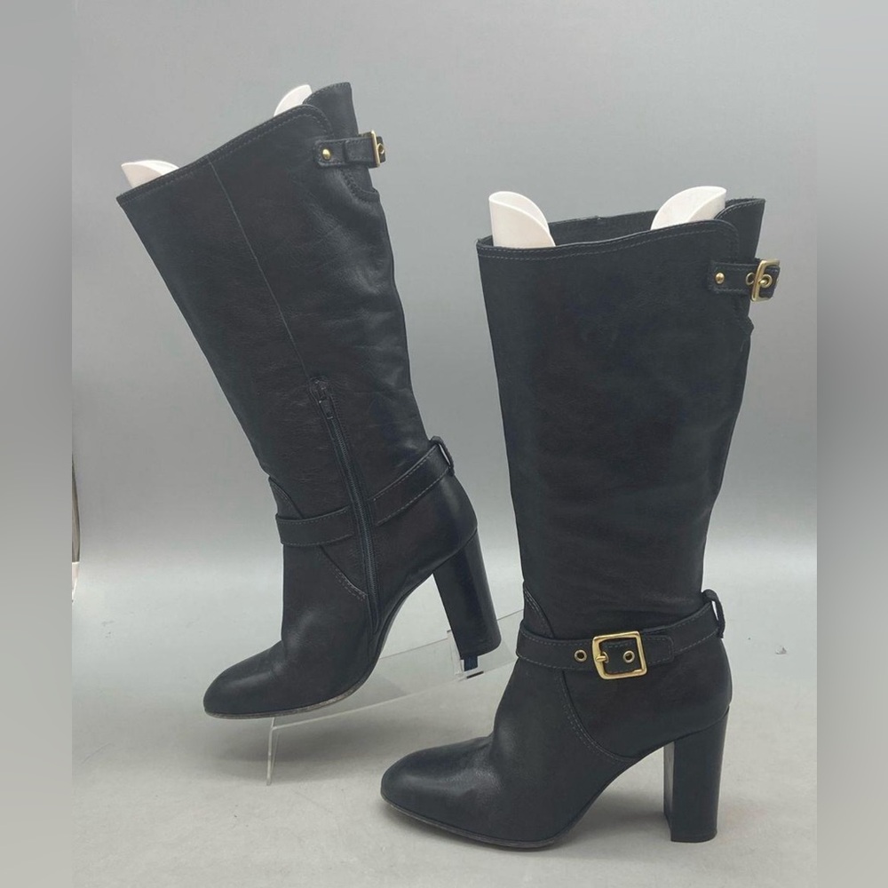 Coach Black Leather Knee-High Boots size 7